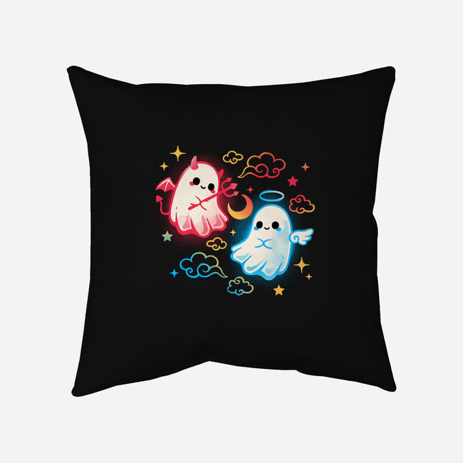 Angel Devil Ghosts-None-Non-Removable Cover w Insert-Throw Pillow-NemiMakeit