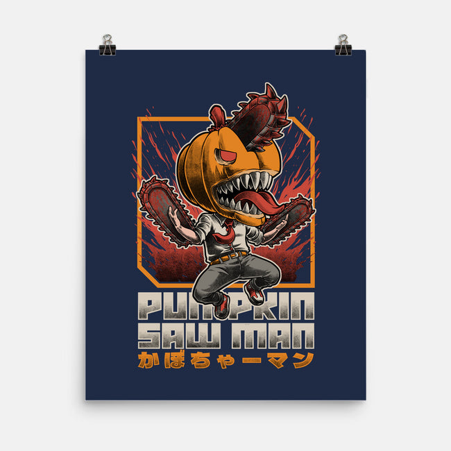 Pumpkin Saw Halloween-None-Matte-Poster-Studio Mootant