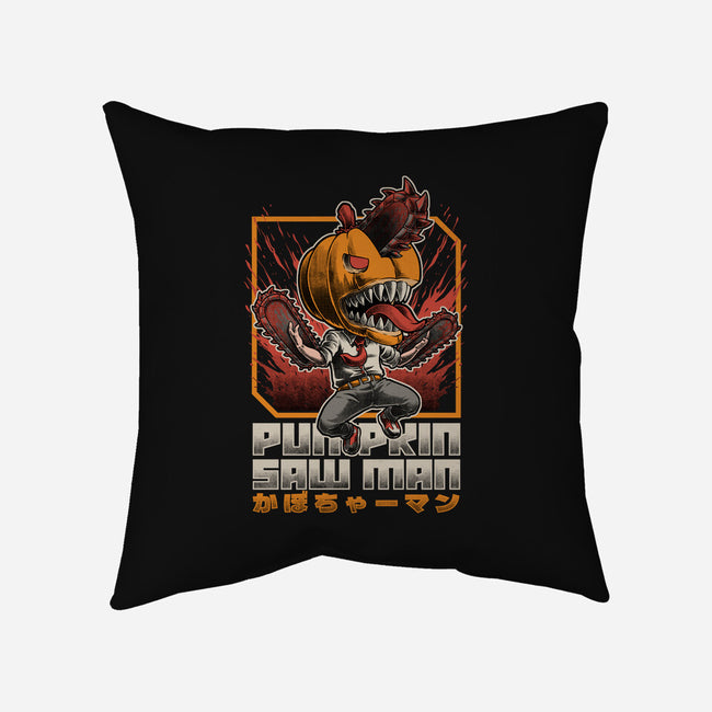 Pumpkin Saw Halloween-None-Removable Cover-Throw Pillow-Studio Mootant
