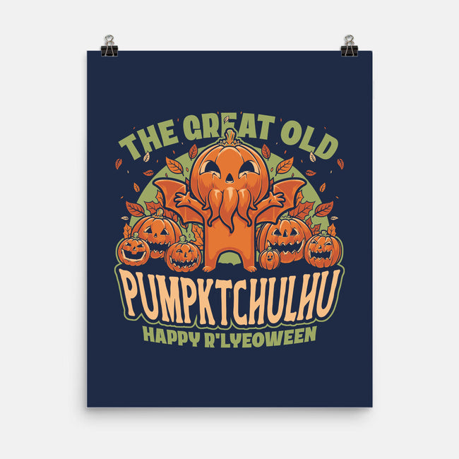 Pumpkin Cthulhu Halloween-None-Matte-Poster-Studio Mootant