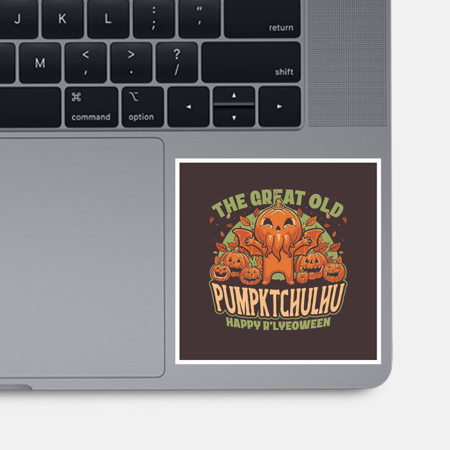 Pumpkin Cthulhu Halloween-None-Glossy-Sticker-Studio Mootant