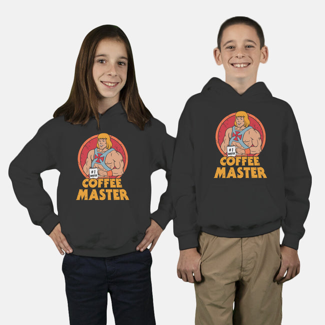 He-Man Coffee Master-Youth-Pullover-Sweatshirt-Melonseta