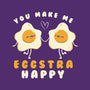 You Make Me Eggstra Happy-Womens-Fitted-Tee-tobefonseca