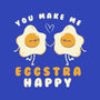 You Make Me Eggstra Happy-None-Removable Cover-Throw Pillow-tobefonseca