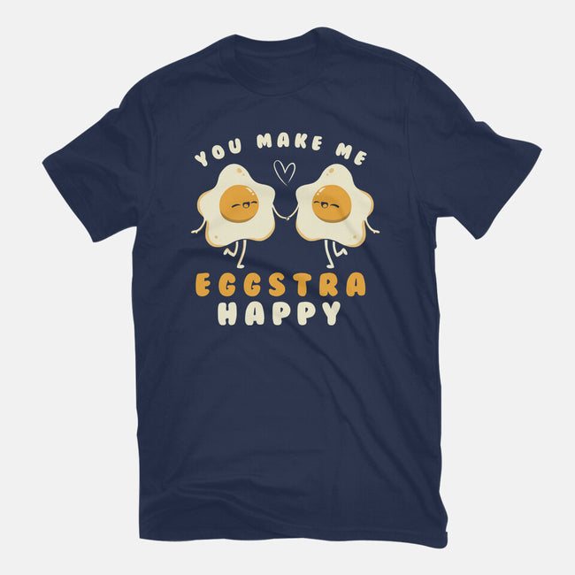 You Make Me Eggstra Happy-Unisex-Basic-Tee-tobefonseca