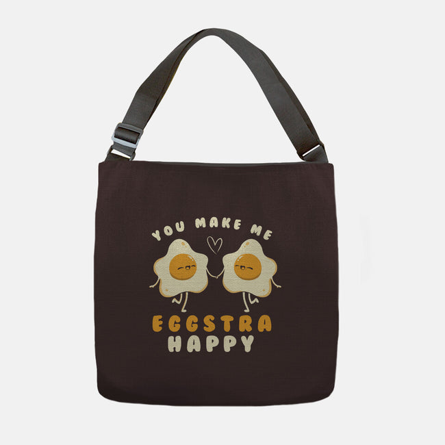 You Make Me Eggstra Happy-None-Adjustable Tote-Bag-tobefonseca