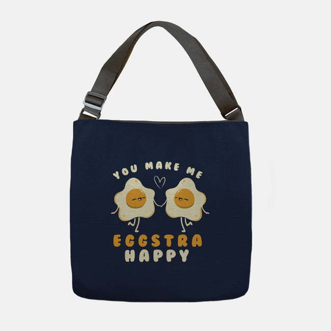 You Make Me Eggstra Happy-None-Adjustable Tote-Bag-tobefonseca