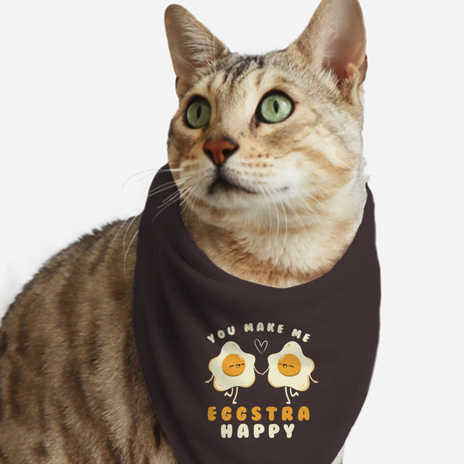 You Make Me Eggstra Happy-Cat-Bandana-Pet Collar-tobefonseca