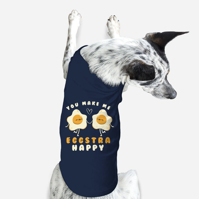 You Make Me Eggstra Happy-Dog-Basic-Pet Tank-tobefonseca