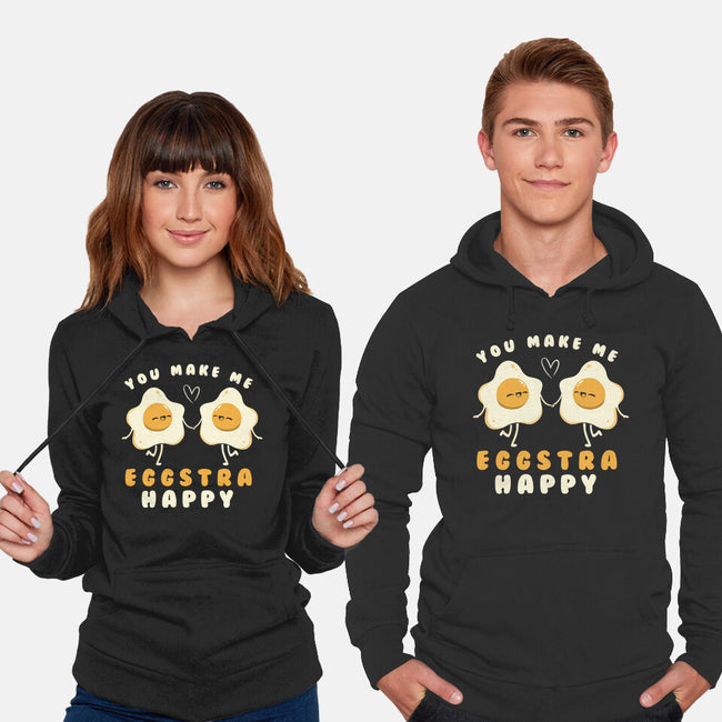 You Make Me Eggstra Happy-Unisex-Pullover-Sweatshirt-tobefonseca