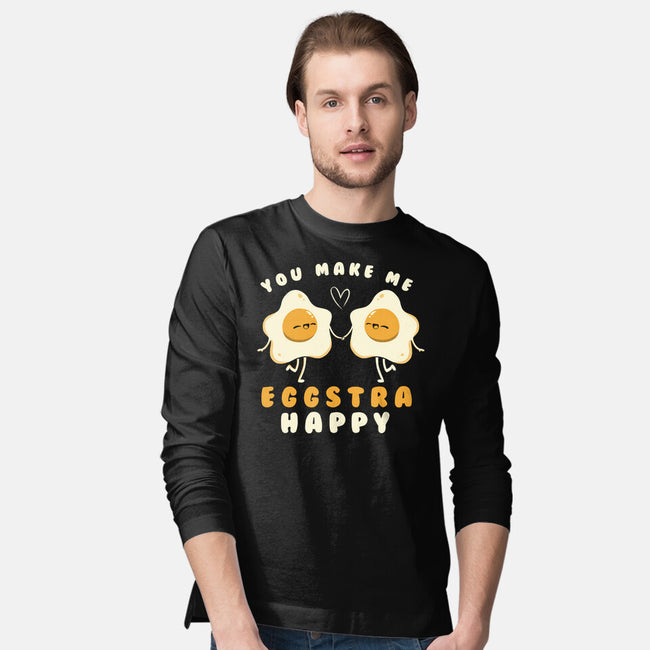 You Make Me Eggstra Happy-Mens-Long Sleeved-Tee-tobefonseca