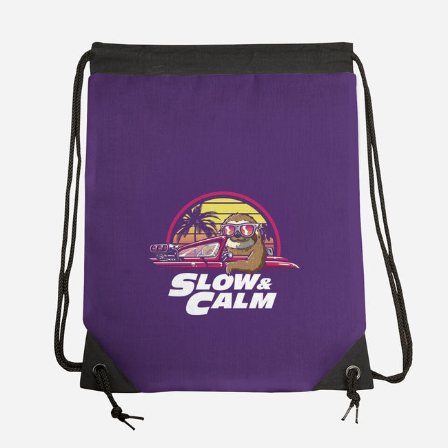 Slow And Calm-None-Drawstring-Bag-Olipop