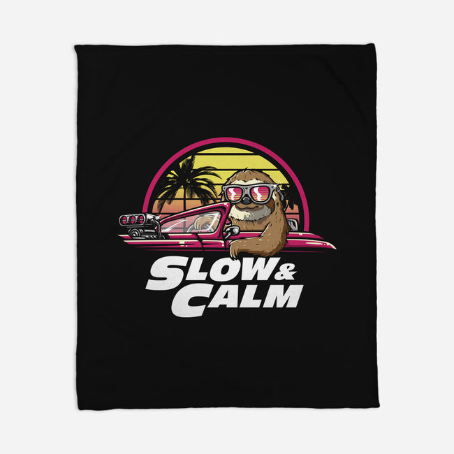 Slow And Calm-None-Fleece-Blanket-Olipop