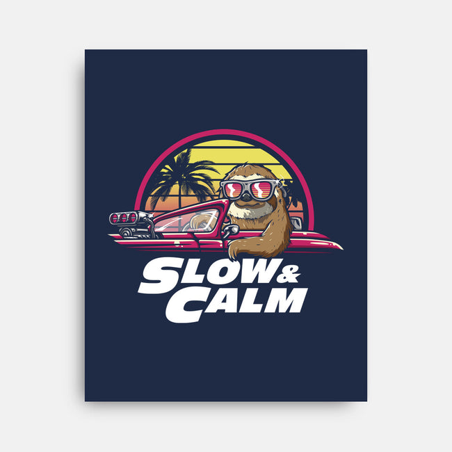 Slow And Calm-None-Stretched-Canvas-Olipop