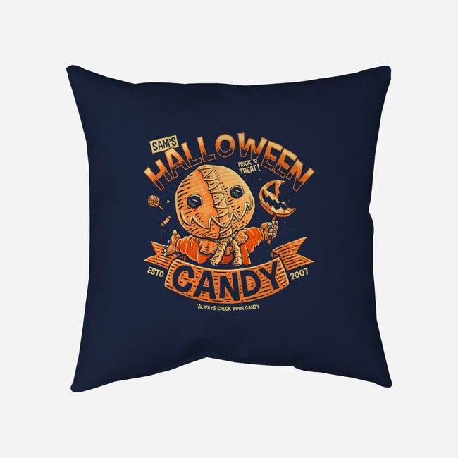 Sam's Candy-None-Removable Cover-Throw Pillow-teesgeex