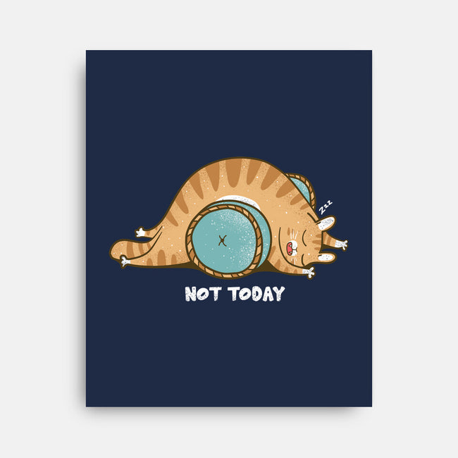Not Today Cat-None-Stretched-Canvas-turborat14