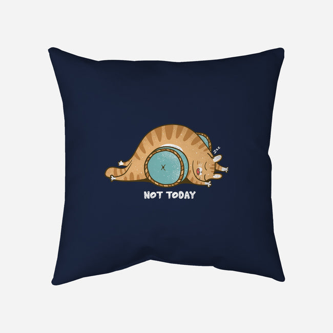 Not Today Cat-None-Removable Cover-Throw Pillow-turborat14