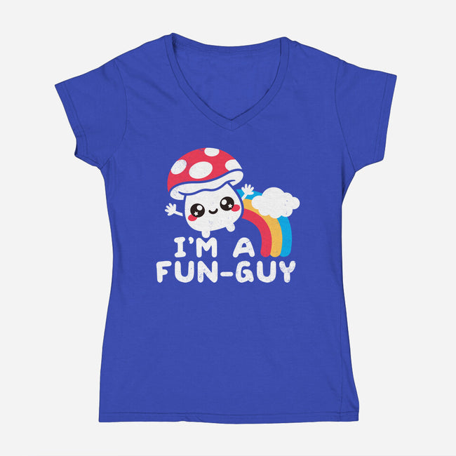 I'm A Fun Guy-Womens-V-Neck-Tee-NemiMakeit