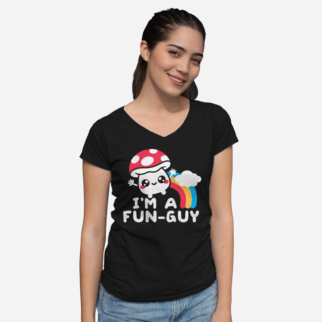 I'm A Fun Guy-Womens-V-Neck-Tee-NemiMakeit