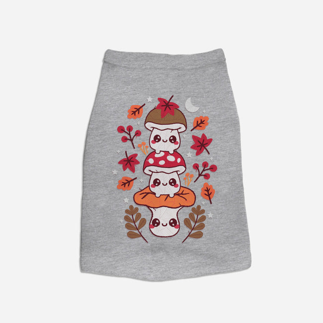 Mushrooms Embroidery Patch-Cat-Basic-Pet Tank-NemiMakeit