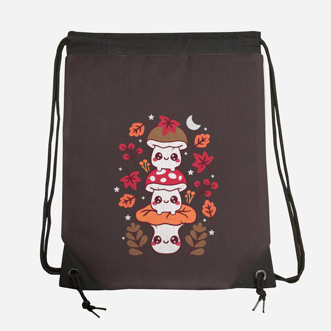 Mushrooms Embroidery Patch-None-Drawstring-Bag-NemiMakeit