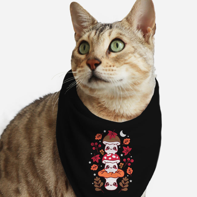 Mushrooms Embroidery Patch-Cat-Bandana-Pet Collar-NemiMakeit