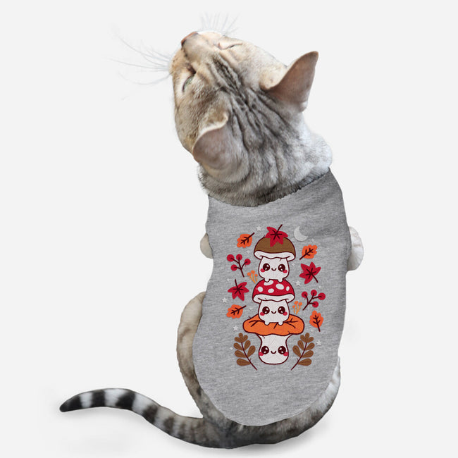 Mushrooms Embroidery Patch-Cat-Basic-Pet Tank-NemiMakeit