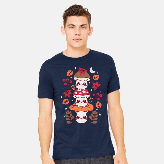 Mushrooms Embroidery Patch-Mens-Heavyweight-Tee-NemiMakeit