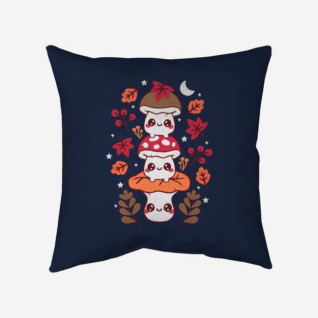 Mushrooms Embroidery Patch-None-Removable Cover-Throw Pillow-NemiMakeit