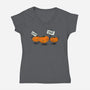 On Strike-Womens-V-Neck-Tee-kharmazero