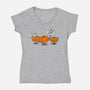 On Strike-Womens-V-Neck-Tee-kharmazero