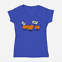 On Strike-Womens-V-Neck-Tee-kharmazero