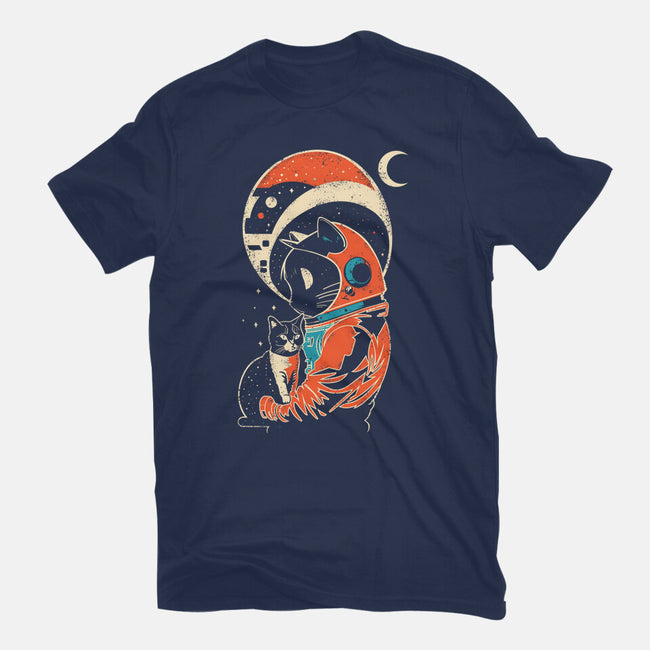 Astro Cat-Womens-Fitted-Tee-turborat14