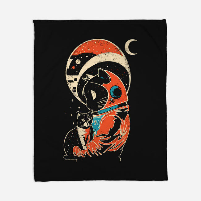 Astro Cat-None-Fleece-Blanket-turborat14