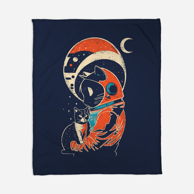 Astro Cat-None-Fleece-Blanket-turborat14