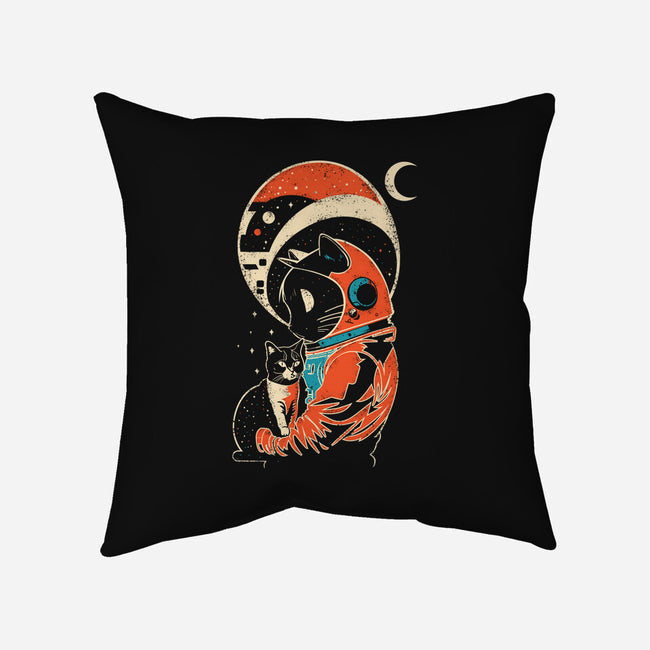 Astro Cat-None-Removable Cover-Throw Pillow-turborat14