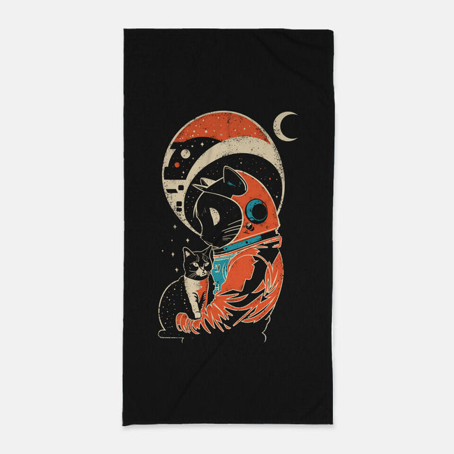 Astro Cat-None-Beach-Towel-turborat14