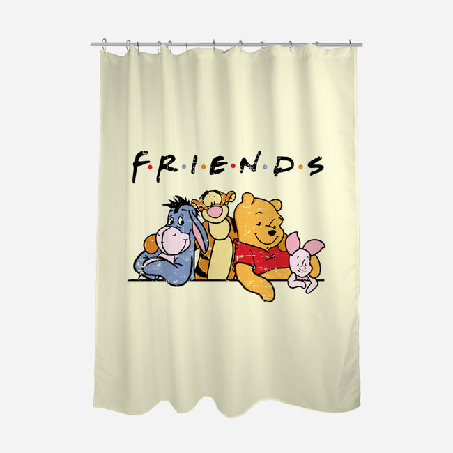 Animal Friends-None-Polyester-Shower Curtain-turborat14