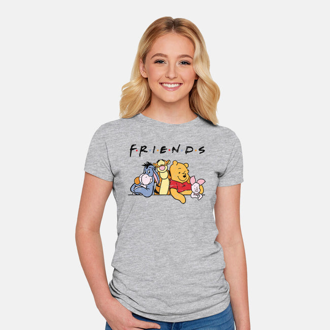 Animal Friends-Womens-Fitted-Tee-turborat14