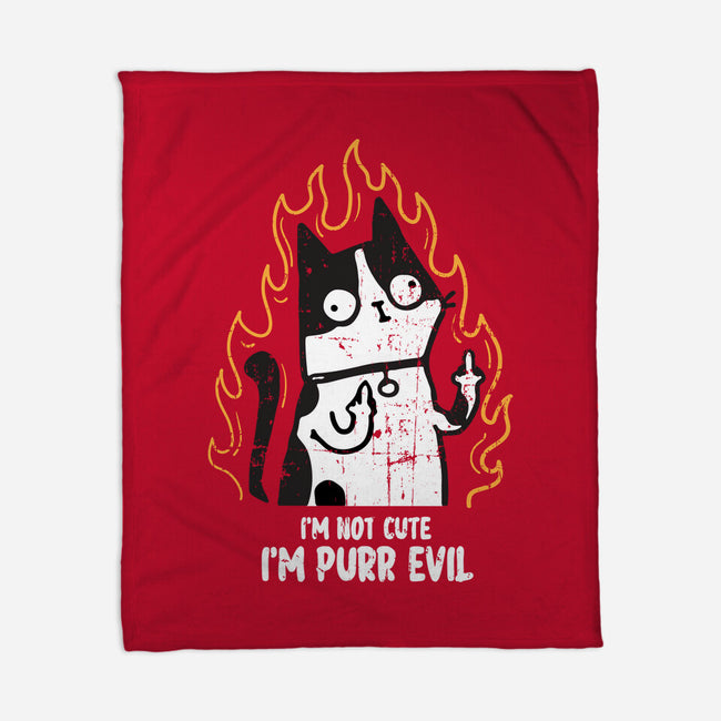 I'm Purr Evil-None-Fleece-Blanket-turborat14