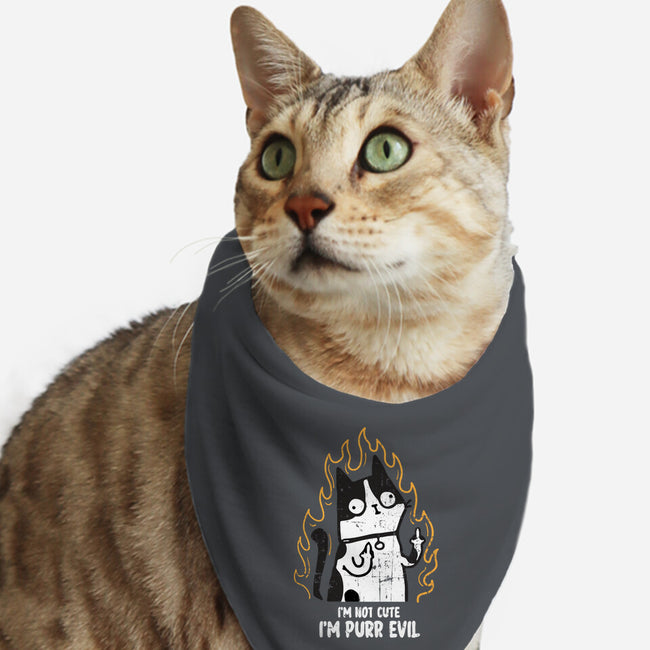 I'm Purr Evil-Cat-Bandana-Pet Collar-turborat14