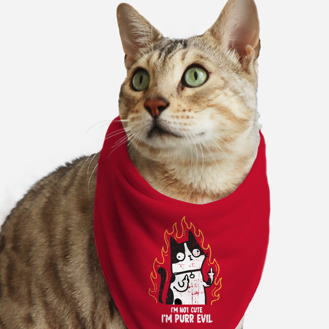 I'm Purr Evil-Cat-Bandana-Pet Collar-turborat14