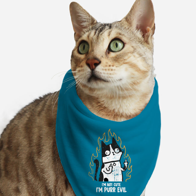 I'm Purr Evil-Cat-Bandana-Pet Collar-turborat14