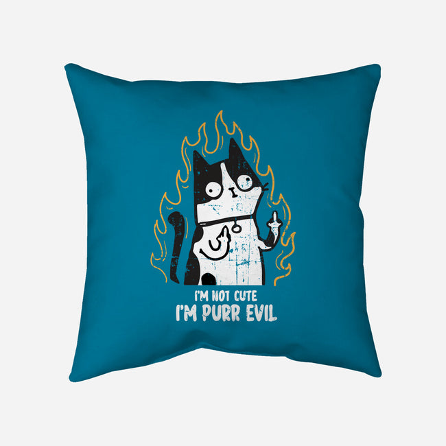 I'm Purr Evil-None-Non-Removable Cover w Insert-Throw Pillow-turborat14