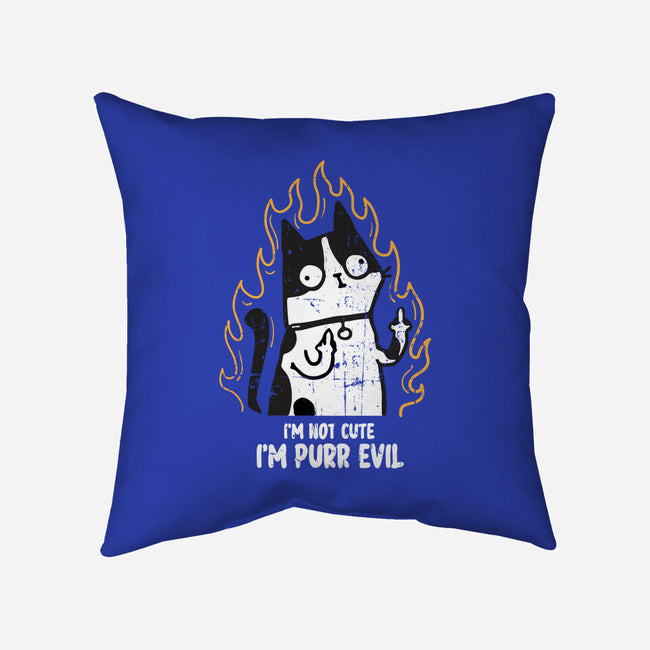 I'm Purr Evil-None-Removable Cover w Insert-Throw Pillow-turborat14