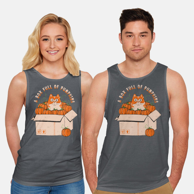 A Box Full Of Pumpkins-Unisex-Basic-Tank-GODZILLARGE