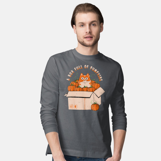 A Box Full Of Pumpkins-Mens-Long Sleeved-Tee-GODZILLARGE