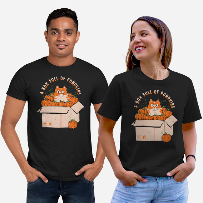 A Box Full Of Pumpkins-Unisex-Basic-Tee-GODZILLARGE