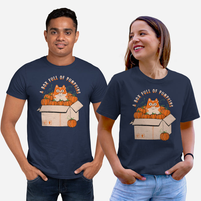 A Box Full Of Pumpkins-Unisex-Basic-Tee-GODZILLARGE