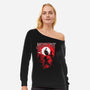 Belmont Vampire Hunter-Womens-Off Shoulder-Sweatshirt-rocketman_art